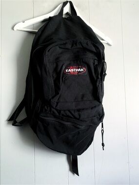 Eastpak Black Men's Everyday Backpack with Logo Patch